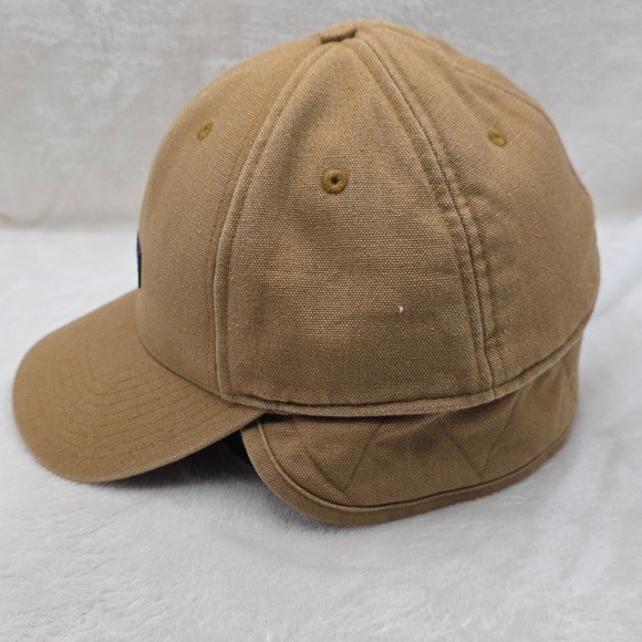 Patagonia Hat Cap Mens M 58cm Fitted Tan Canvas Workwear Outdoor Trail Hike Camp - Picture 7 of 11